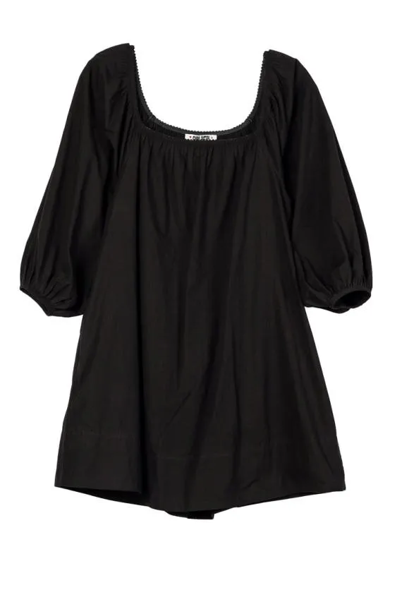 Ciao Lucia Black Dresses Dali Black Cotton Mini Dress 8211 Women