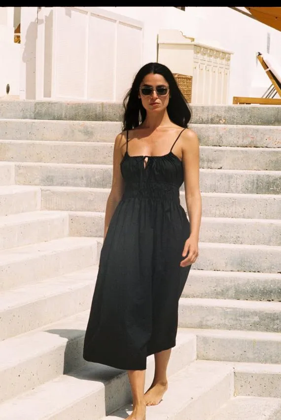 Ciao Lucia Black Dresses Gabriela Dress Black Cotton 8211 Women
