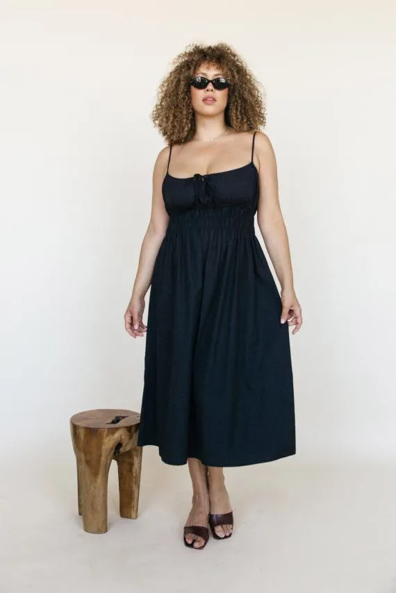 Ciao Lucia Black Dresses Gabriela Dress Black Cotton 8211 Women