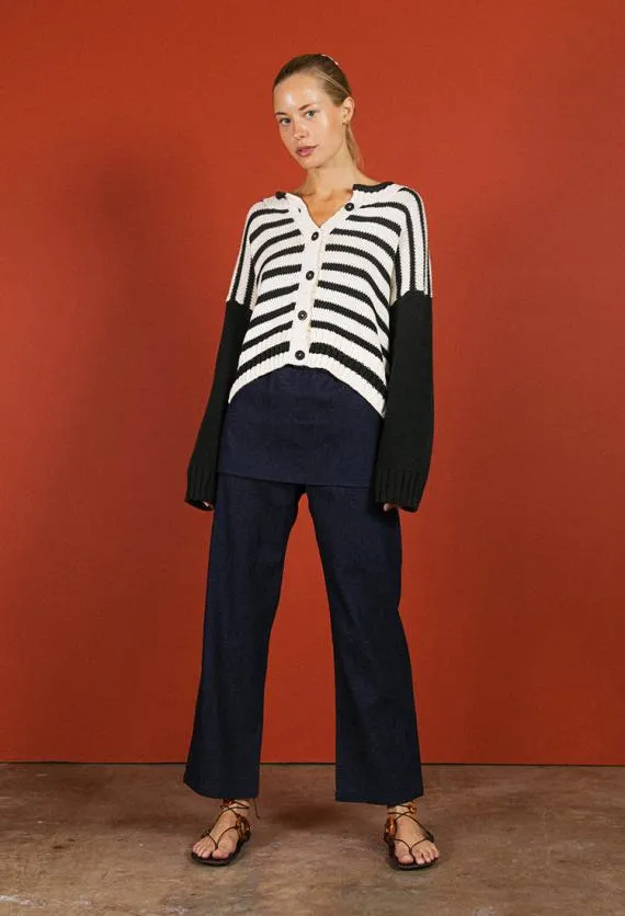 Ciao Lucia Cardigans Tasche Sweater Block Stripe 8211 Women