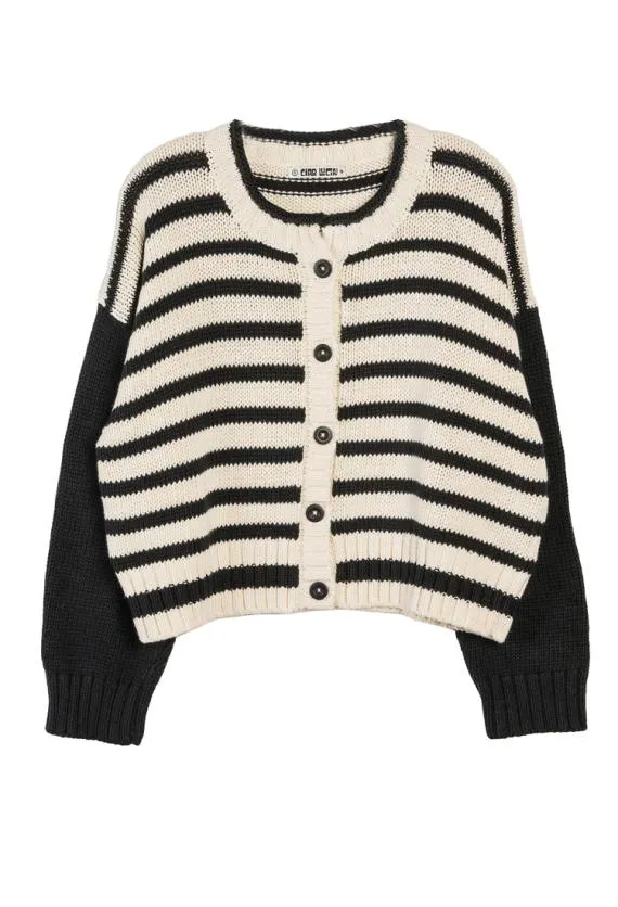 Ciao Lucia Cardigans Tasche Sweater Block Stripe 8211 Women
