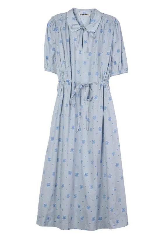 Ciao Lucia Long Dresses Clotilde Blue Cotton Midi Dress 8211 Women