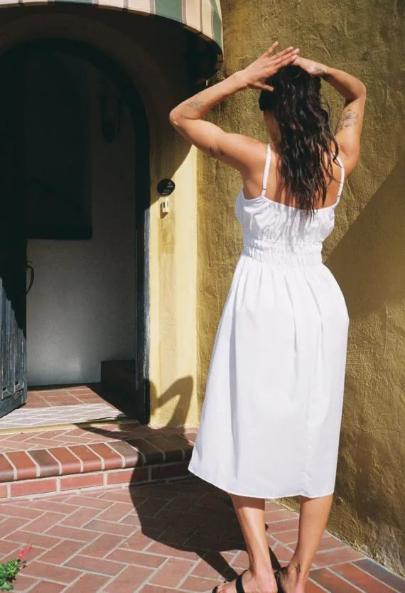 Ciao Lucia Long Dresses Gabriela Dress White Washed Cotton 8211 Women