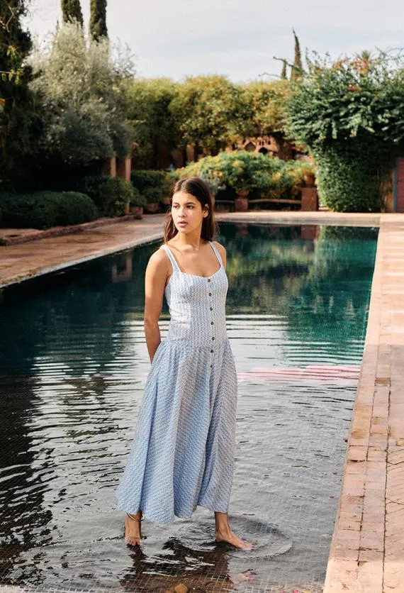 Ciao Lucia Long Dresses Hoku Dress Azure 8211 Women