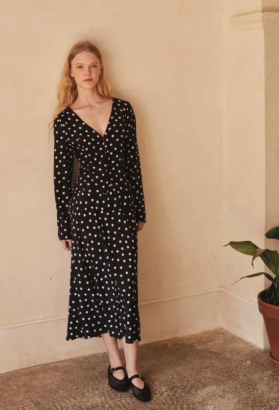 Ciao Lucia Long Sleeve Tops Aida Top Polka Dot 8211 Women