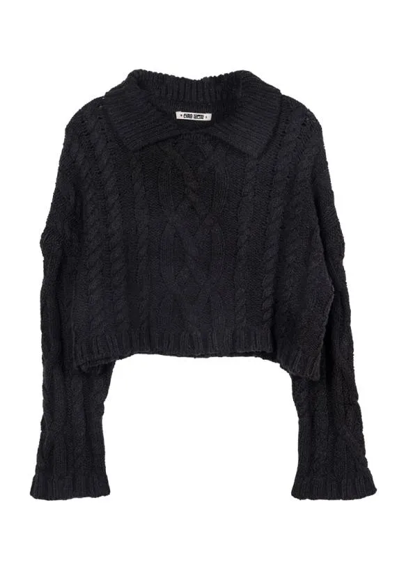 Ciao Lucia Pullovers Branca Gray Cotton Pullover 8211 Women