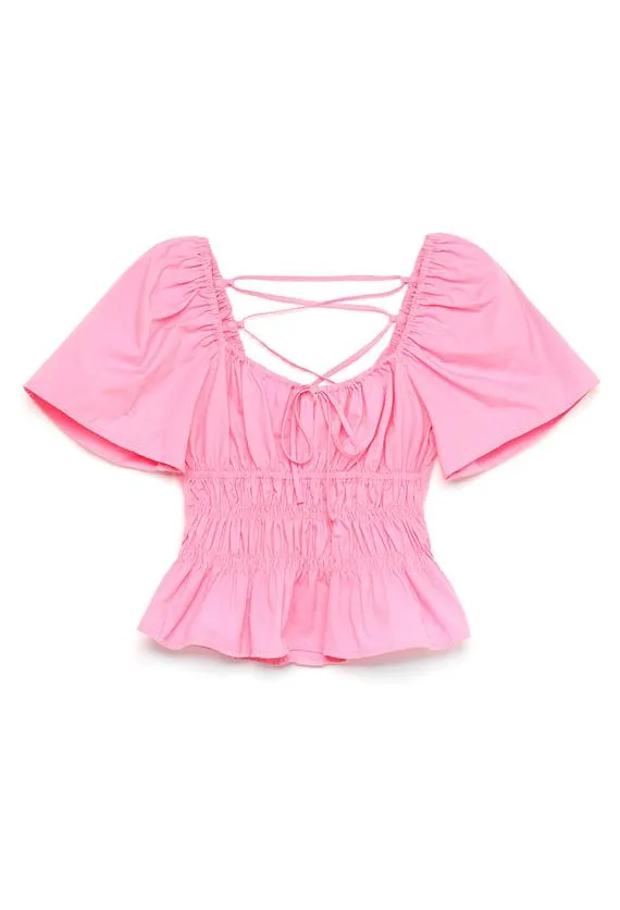 Ciao Lucia Short Sleeve Tops Elvia Top Carnation 8211 Women