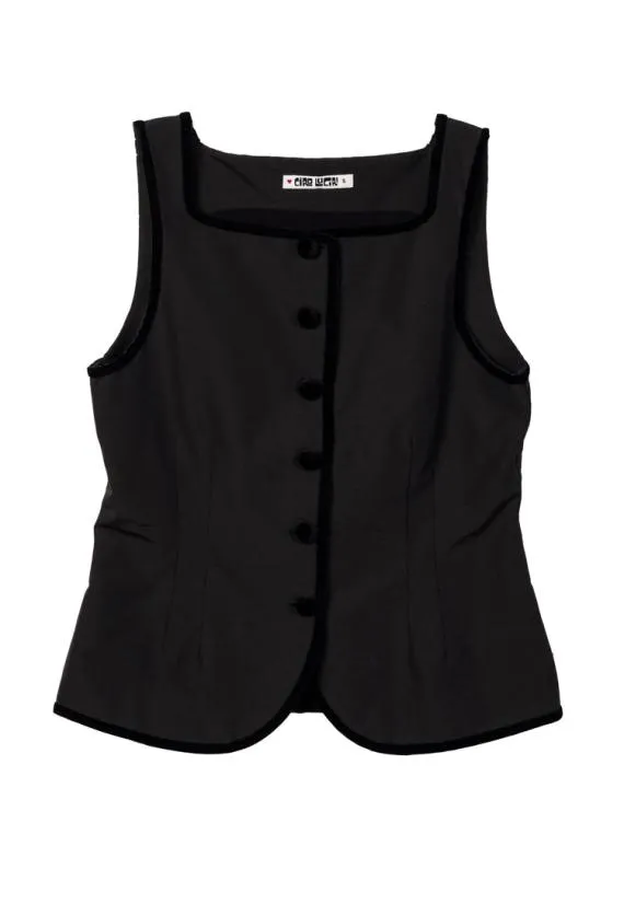 Ciao Lucia Sleeveless Tops Amira Faille Velvet Trim Sleeveless Top 8211 Women