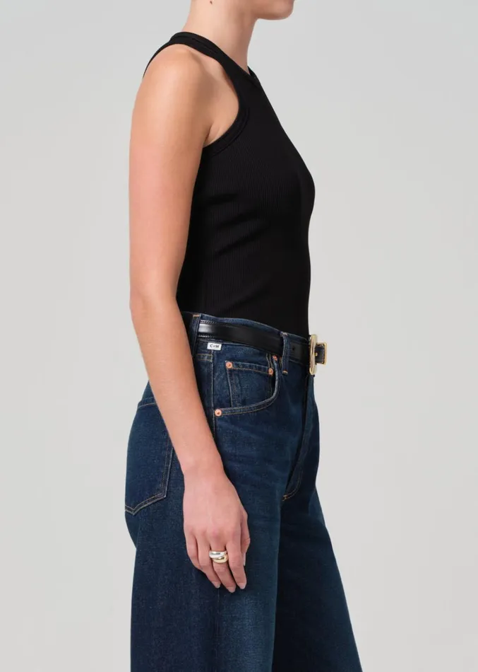 Citizens Of Humanity Akira Tank In Black Women Tops