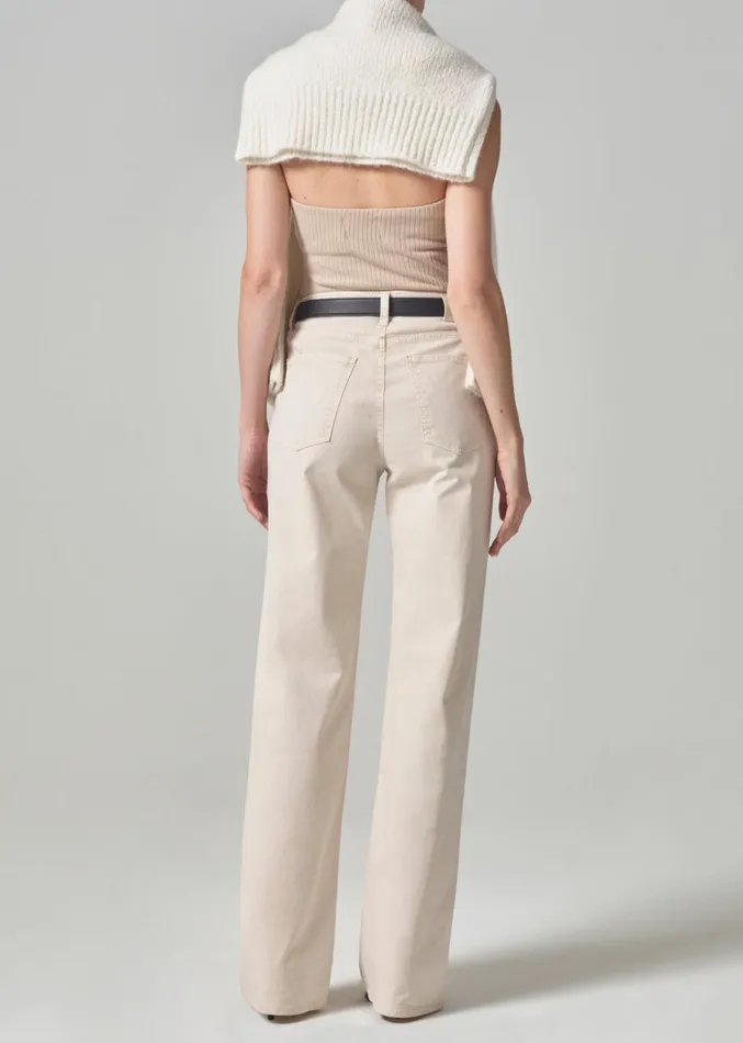 Citizens Of Humanity Annina High Rise Wide Leg 30034 In Almondette Women Jeans