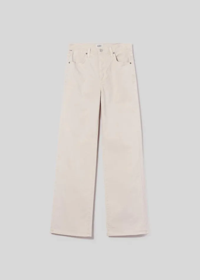 Citizens Of Humanity Annina High Rise Wide Leg 30034 In Almondette Women Jeans