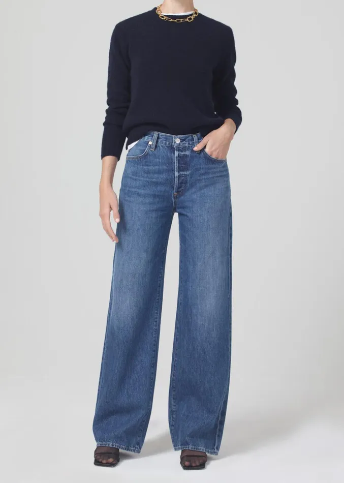 Citizens Of Humanity Annina High Rise Wide Leg 30034 In Pinnacle Women Jeans