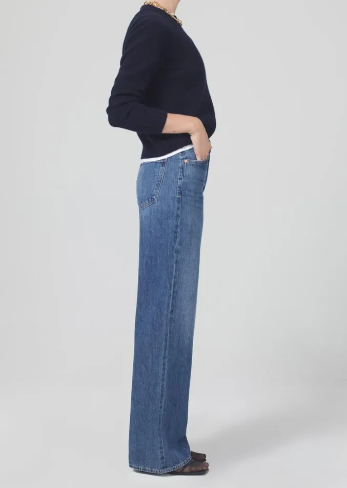 Citizens Of Humanity Annina High Rise Wide Leg 30034 In Pinnacle Women Jeans
