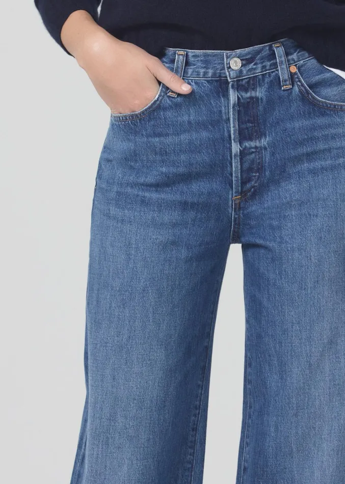 Citizens Of Humanity Annina High Rise Wide Leg 30034 In Pinnacle Women Jeans