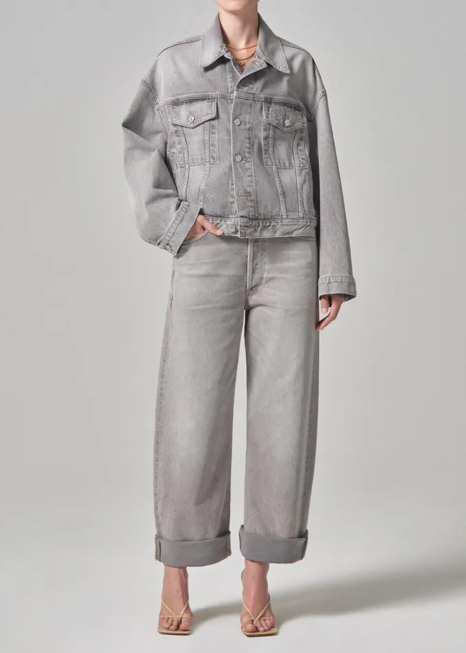 Citizens Of Humanity Ayla Baggy In Quartz Grey Women Jeans