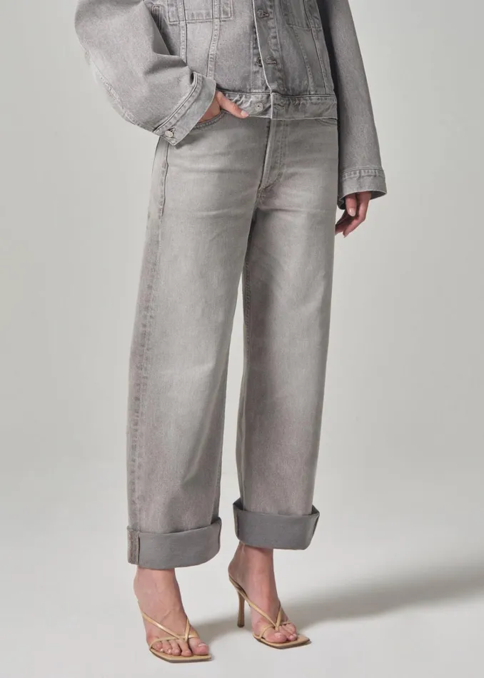 Citizens Of Humanity Ayla Baggy In Quartz Grey Women Jeans
