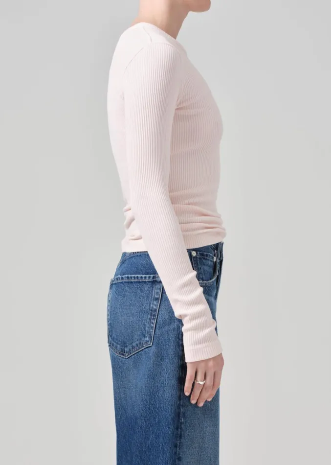 Citizens Of Humanity Bina Crewneck In Cameo Women Tops