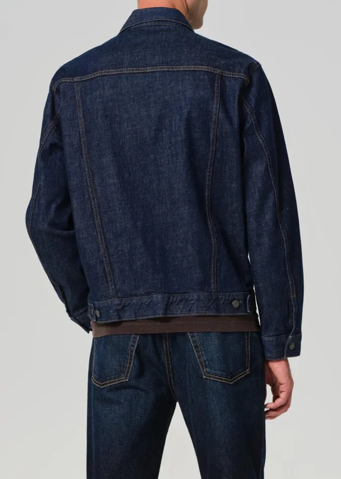Citizens Of Humanity Box Denim Jacket In Crosshatch Men Jackets