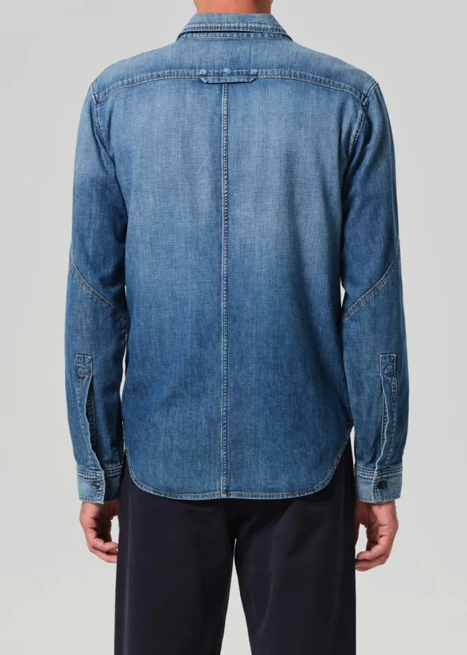 Citizens Of Humanity Cairo Utility Shirt In Recess Men Shirts