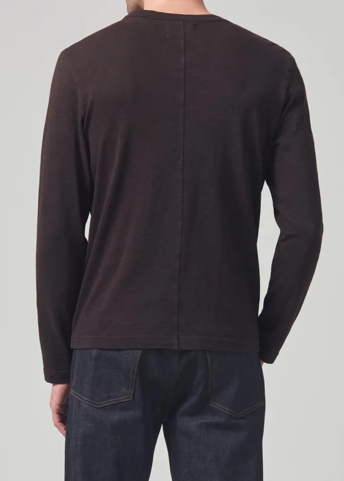 Citizens Of Humanity Classic Henley In Barrister Men Shirts