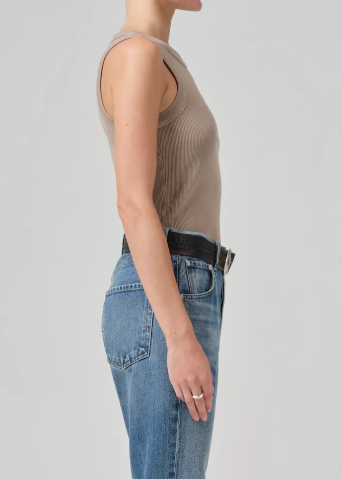 Citizens Of Humanity Isabel Rib Tank In Sandatlas Women Tops