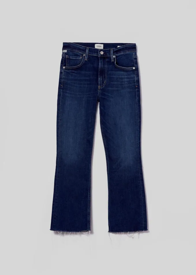 Citizens Of Humanity Isola Mid Rise Cropped Boot In Baltic Women Jeans