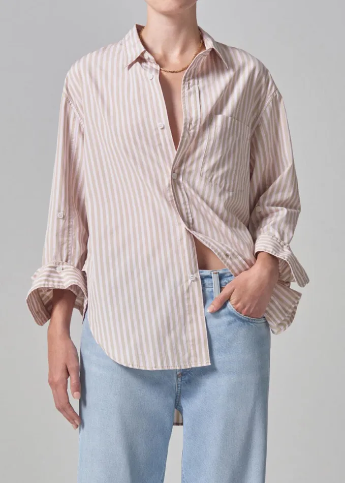 Citizens Of Humanity Kayla Shirt In Mesa Stripe Women Tops