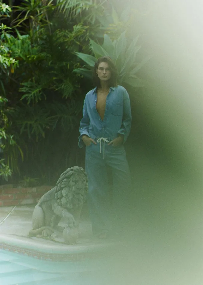 Citizens Of Humanity Kayla Shrunken Shirt In Tide Women Tops