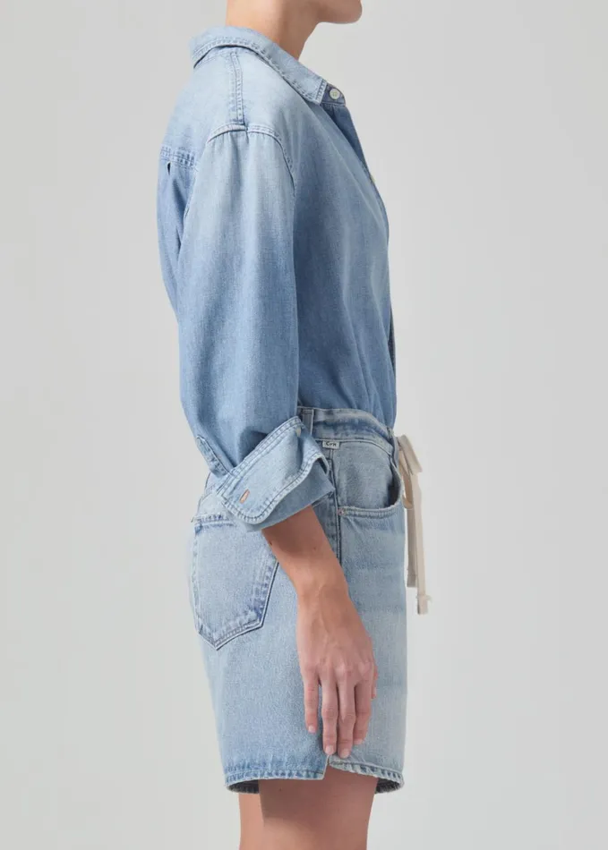 Citizens Of Humanity Kayla Shrunken Shirt In Tide Women Tops