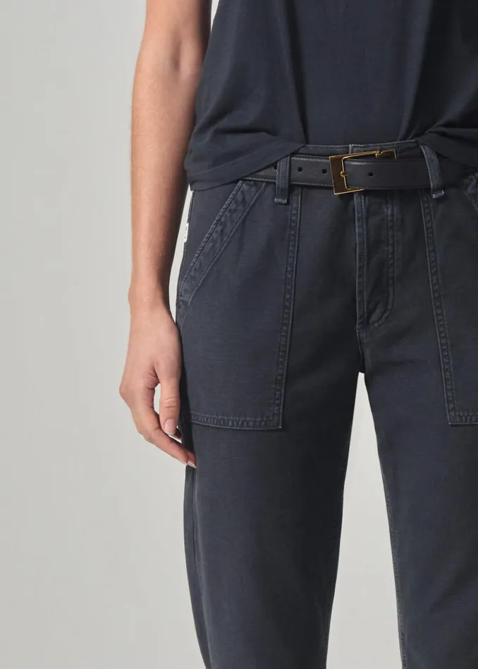 Citizens Of Humanity Leah Cargo In Washed Black Women Pants
