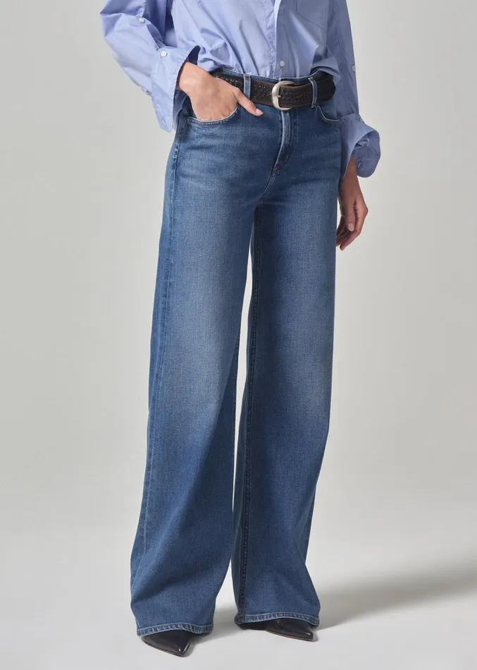 Citizens Of Humanity Lolli Mid Rise Baggy In Palazzo Women Jeans