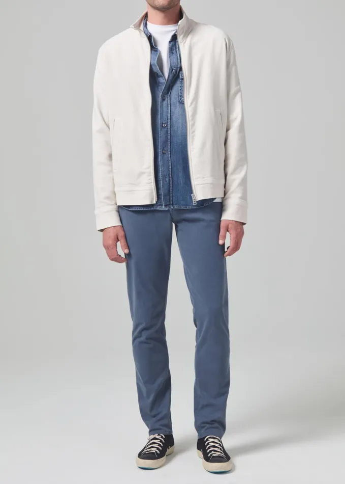 Citizens Of Humanity London Tapered Slim Stretch Sateen In Sentry Men Pants