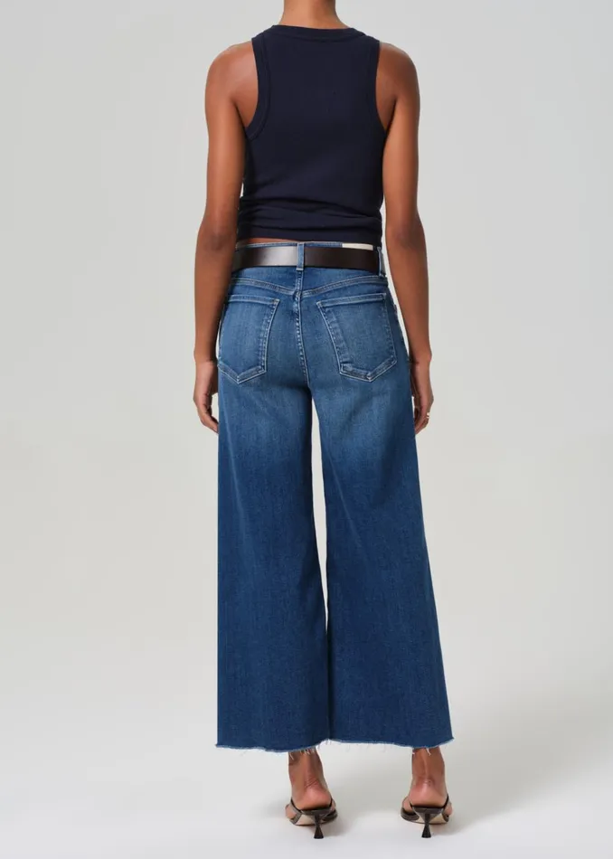 Citizens Of Humanity Lyra Wide Leg Crop In Ambry Women Jeans