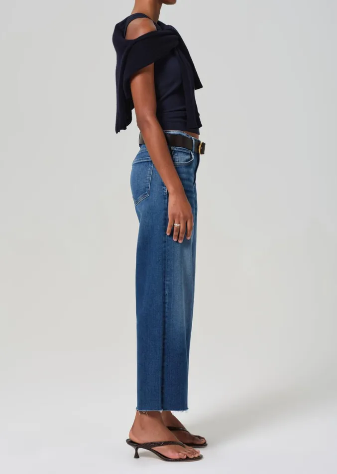 Citizens Of Humanity Lyra Wide Leg Crop In Ambry Women Jeans