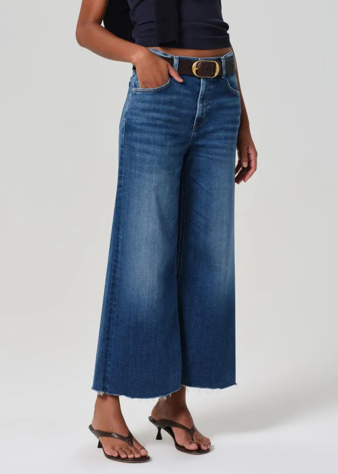 Citizens Of Humanity Lyra Wide Leg Crop In Ambry Women Jeans