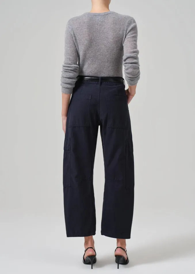 Citizens Of Humanity Marcelle Low Slung Easy Cargo In True Navy Women Pants