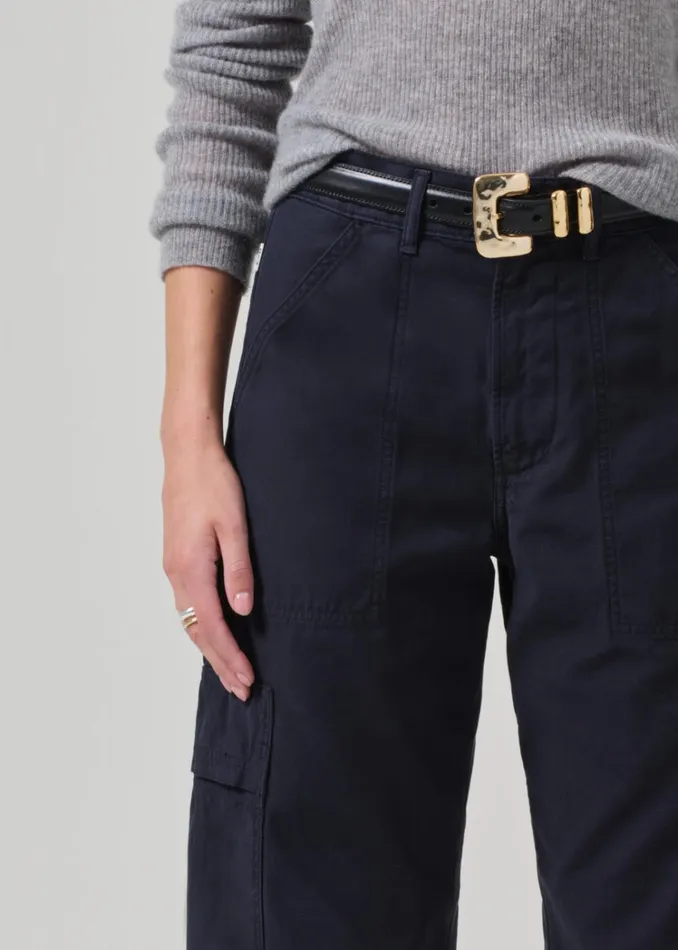 Citizens Of Humanity Marcelle Low Slung Easy Cargo In True Navy Women Pants