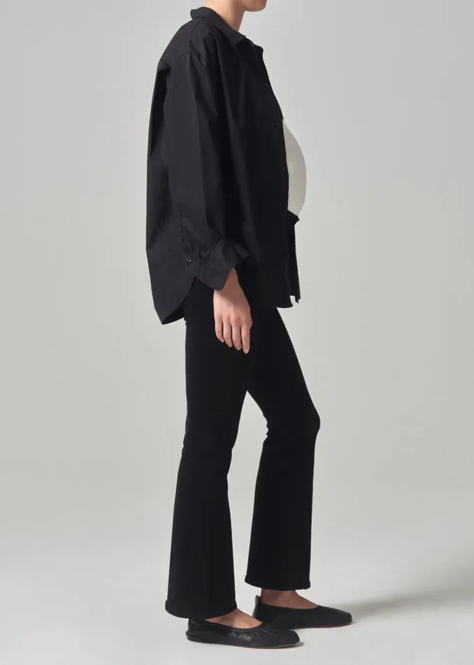 Citizens Of Humanity Maternity Lilah High Rise Bootcut 30034 In Plush Black Women Maternity