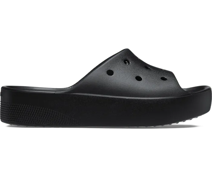 Classic Platform Slide Black Women Crocs Sandals