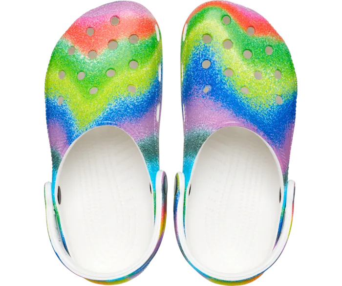 Classic Spray Dye Clog White Multi Women Crocs Clogs