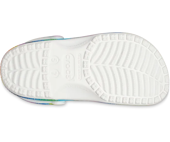 Classic Spray Dye Clog White Multi Women Crocs Clogs