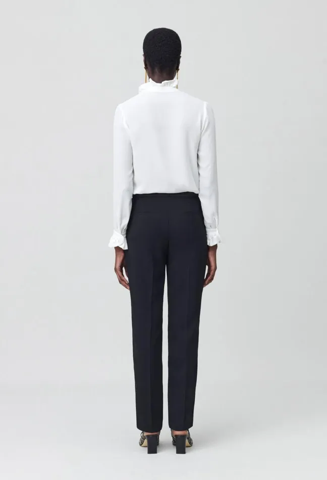 Claudie Pierlot CigaretteCut Tailored Trousers Black Women Jeans And Trousers Claudie Pierlot CigaretteCut Tailored Trousers Black Women Jeans And Trousers