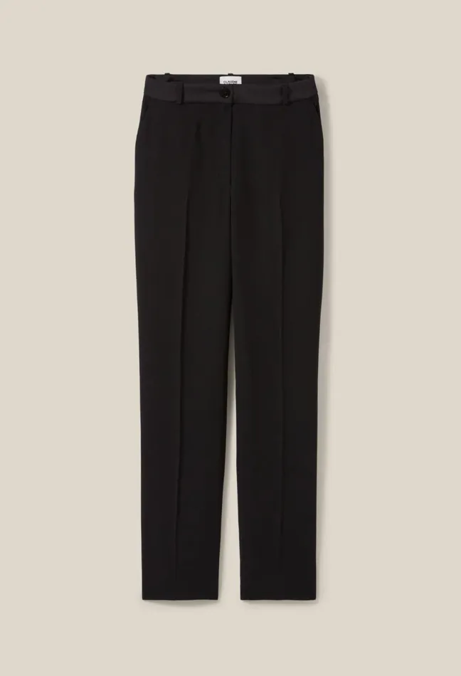 Claudie Pierlot CigaretteCut Tailored Trousers Black Women Jeans And Trousers Claudie Pierlot CigaretteCut Tailored Trousers Black Women Jeans And Trousers