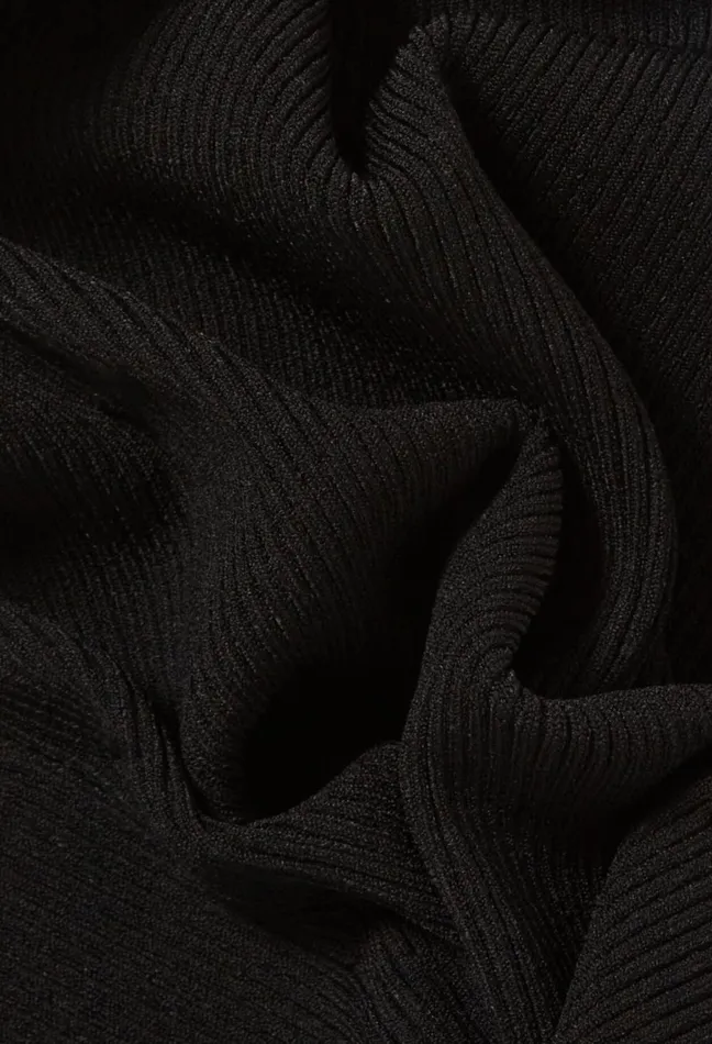 Claudie Pierlot Fine Knit Bow Top Black Women Tops And Shirts Claudie Pierlot Fine Knit Bow Top Black Women Tops And Shirts
