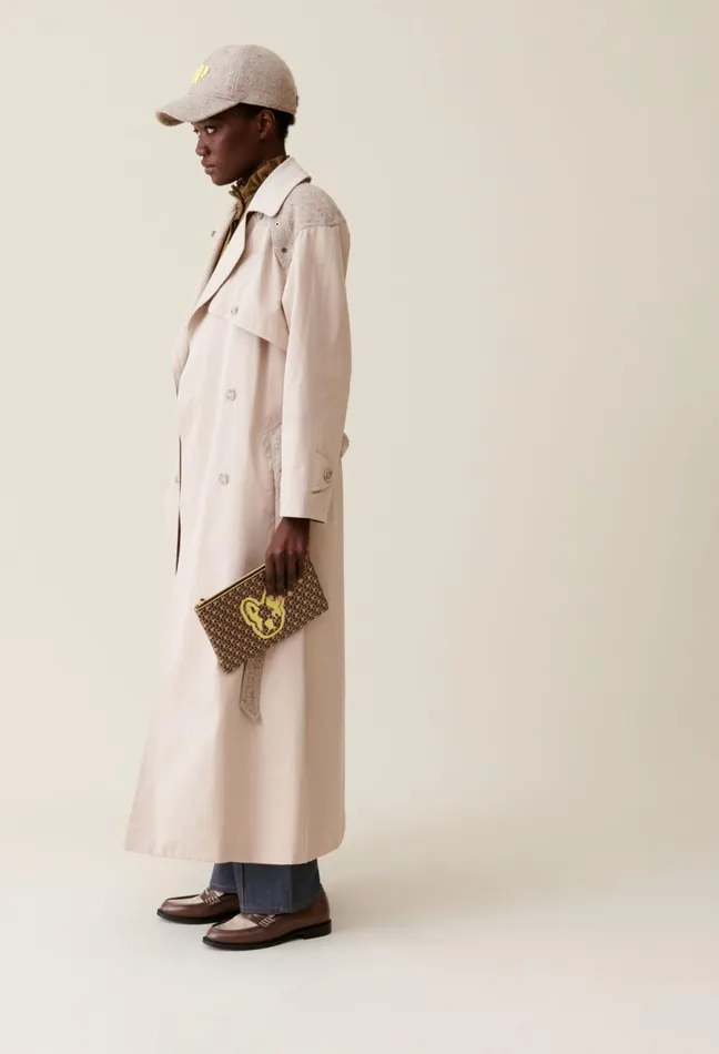 Claudie Pierlot Jean Toto Cp Monogram Clutch Camel Women Small Leather Goods Claudie Pierlot Jean Toto Cp Monogram Clutch Camel Women Small Leather Goods