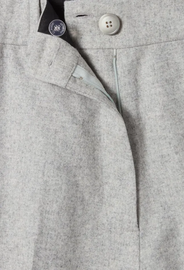 Claudie Pierlot Light Grey Straight Bermuda Light Grey Women Skirts And Shorts Claudie Pierlot Light Grey Straight Bermuda Light Grey Women Skirts And Shorts