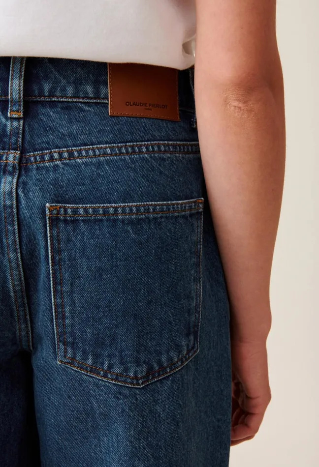 Claudie Pierlot Michel Jeans In Dark Baggy Denim Blue Denim Women Jeans And Trousers Claudie Pierlot Michel Jeans In Dark Baggy Denim Blue Denim Women Jeans And Trousers