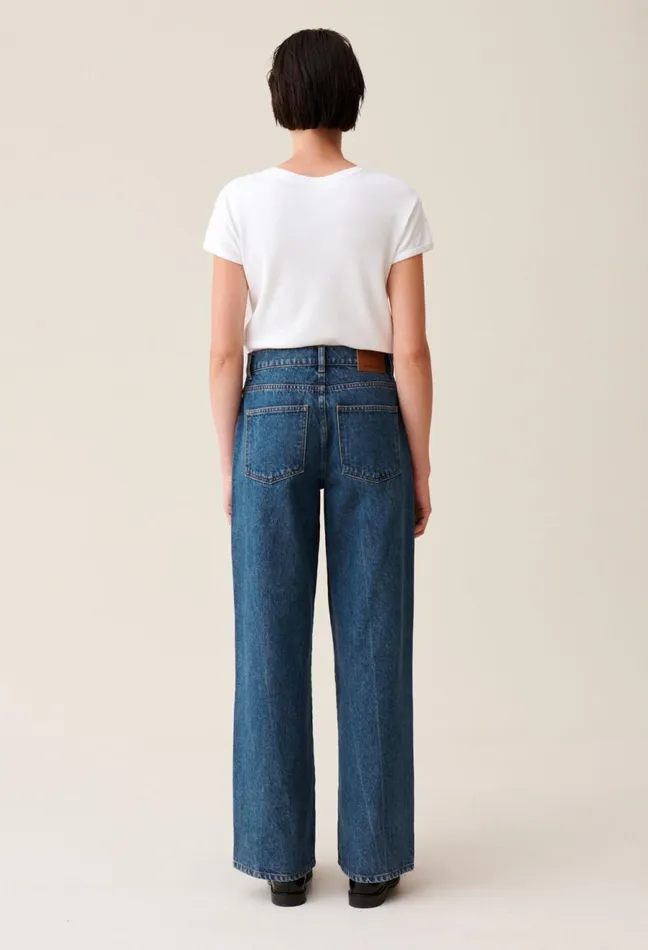 Claudie Pierlot Michel Jeans In Dark Baggy Denim Blue Denim Women Jeans And Trousers Claudie Pierlot Michel Jeans In Dark Baggy Denim Blue Denim Women Jeans And Trousers