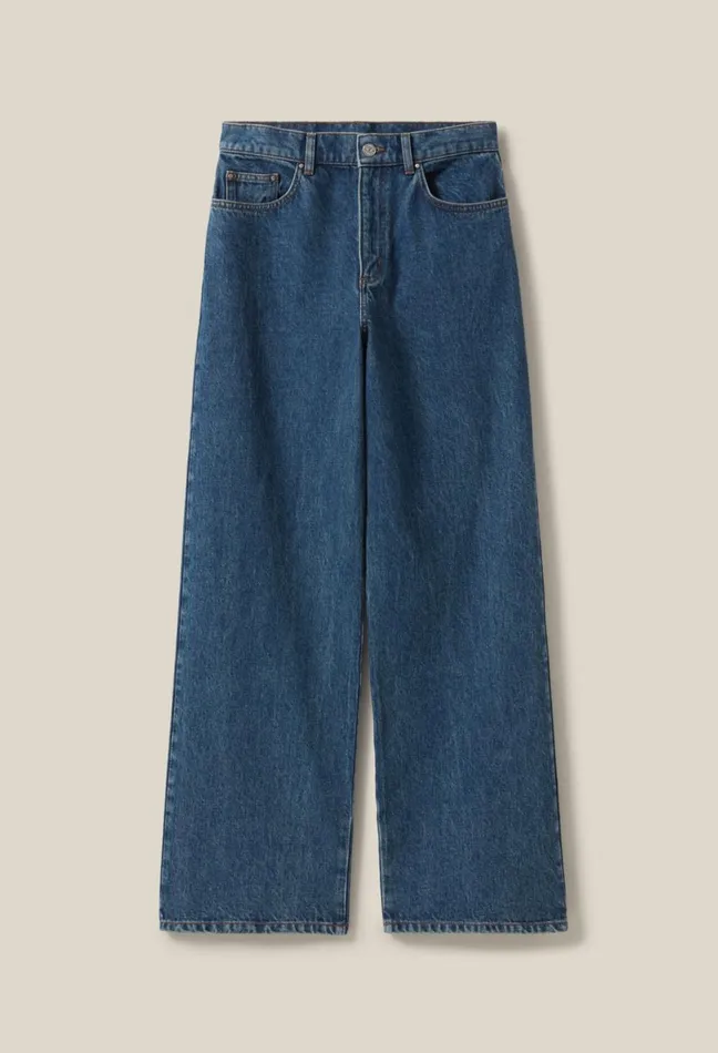 Claudie Pierlot Michel Jeans In Dark Baggy Denim Blue Denim Women Jeans And Trousers Claudie Pierlot Michel Jeans In Dark Baggy Denim Blue Denim Women Jeans And Trousers