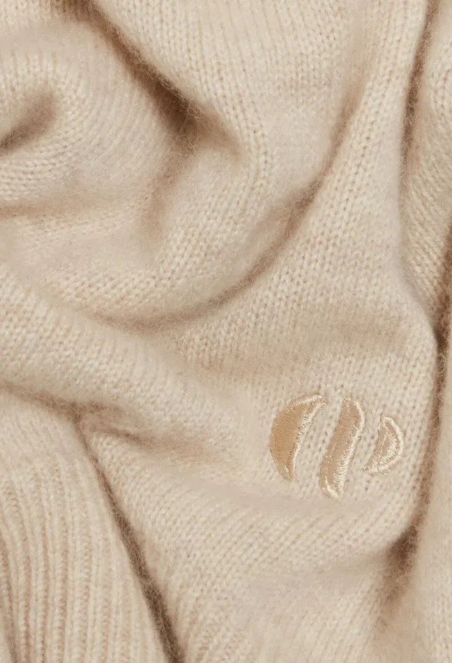 Claudie Pierlot Pull 100 Cachemire Beige Marble Women Knitwear And Cardigans Claudie Pierlot Pull 100 Cachemire Beige Marble Women Knitwear And Cardigans